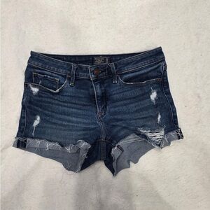 Abercrombie & Fitch Women's Distressed Denim Shorts Size 25/0